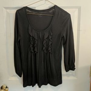 LOFT black dress shirt / blouse